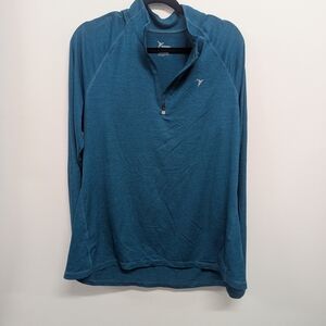 Old Navy Active Teal Zip-Up Top